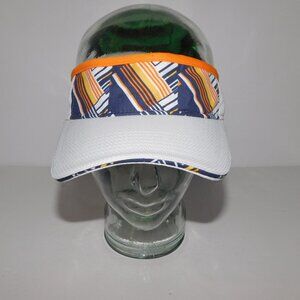 Slazenger Womens adjustable Golf Tennis Outdoor Visor Orange Blue White
